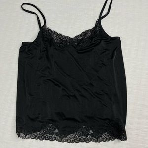 Lane Bryant Black Lace Trim Camisole